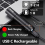 Alonefire SV114 3W Lampe Torche UV LED 365nm Petit Type C USB Rechargeable Lampe Ultraviolet Lumiere Noire Détecteur D'urine pou