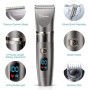 Hatteker Tondeuse Cheveux Professionnelle Sans Fil Barbe Hommes Rasoir Corps Tondeuse de Précision Imperméable 3 en 1