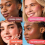 Revolution Superdewy Liquid Blush Burst, Fard à joues liquide à pigmentation buildable, formule sérum aux peptides et acide hyal