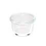 Amazon Basics ABL001 récipient en verre, 120 ml, transparent avec couvercles bleus, lot de 4