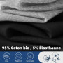 Fullluwaa - Lot de 10 Boxers Homme Coton, Confortable et Doux - Ajustés, Ceinture Élastique Ultra - Souple