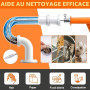 Furet Déboucheur Canalisation - 10M Furet Plomberie Flexible avec Gants, Sac de Rangement - Spirale de Nettoyage de Canalisation