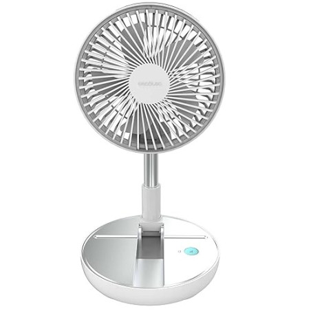 Cecotec Ventilateur Portable Pliable EnergySilence 800 FoldAir. Batterie 7200mAh, Design extensible et réglable, 5 pales aérodyn