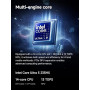 MINIS FORUM MS-02 Ultra Mini PC Station de Travail, Intel Core Ultra 5 235HX (14C/14T Jusqu’à 5,1 GHz), PCIe 5.0 x16, 4× DDR5, U