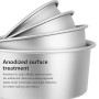 Auddemg Ensemble de 3 moules à gâteau ronds (Ø 10/15/20 cm), moule layer cake professionnel en aluminium anodisé avec fond amovi