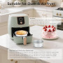Auddemg Ensemble de 3 moules à gâteau ronds (Ø 10/15/20 cm), moule layer cake professionnel en aluminium anodisé avec fond amovi