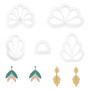 UNICRAFTALE 4 Styles Emporte Pièces en Argile Polymère en Forme de Feuille Emporte Pièces pour Boucles D'Oreilles en Argile Méla