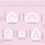 UNICRAFTALE 4 Styles Emporte Pièces en Argile Polymère en Forme de Feuille Emporte Pièces pour Boucles D'Oreilles en Argile Méla