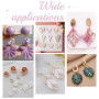 UNICRAFTALE 4 Styles Emporte Pièces en Argile Polymère en Forme de Feuille Emporte Pièces pour Boucles D'Oreilles en Argile Méla