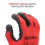 EDIMAX, Gants de Travail, Lot de 12 Paires, Anti Coupure, Resistant aux Abrasion, Niveau 3, Revêtement en Nylon PU, Polyvalent,