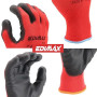 EDIMAX, Gants de Travail, Lot de 12 Paires, Anti Coupure, Resistant aux Abrasion, Niveau 3, Revêtement en Nylon PU, Polyvalent,