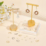 UNICRAFTALE 80 Ensembles 2 Styles Apprêts de Boucles D'Oreilles à Levier Acier Inoxydable avec Boucles et Anneaux de Saut Croche