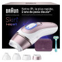 Braun Epilateur Lumiere Pulsee Intelligent Skin i·expert PL7431, Blanc et Bronze – Alternative au Laser à Domicile, Filaire, ave