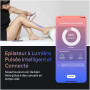 Braun Epilateur Lumiere Pulsee Intelligent Skin i·expert PL7431, Blanc et Bronze – Alternative au Laser à Domicile, Filaire, ave