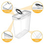 YASHE Boîte de Rangement Cuisine Lot de 3, 3.7L Sans BPA Boîtes Conservation Alimentaire en Plastiqueavec Couvercle, Boîte Herme