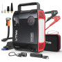 UTRAI 27000mAh Booster Batterie Voiture 8000A, Demarreur Batterie Voiture avec 1600 Lumens LED, Gonfleur, Sortie CC 160 W, 18W C