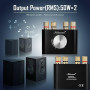 Nobsound Mini Amplificateur de puissance Bluetooth, Stereo Hi-Fi Digital Amp 2.0 Channel 50W × 2 avec entrée AUX/USB/Bluetooth,