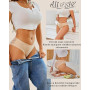 ALL OF SHE Lot de 5 Culotte sans Couture Femme Lingerie Femme Culottes Sexy en Dentelle Multipack S-XL