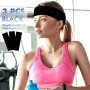 Sularpek Bandeau Cheveux Femme Homme Unisexe Antidérapant - 3 Pièces - Bandeaux Élastiques Sportifs pour Yoga, Running, Fitness,