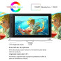 HUION Kamvas Pro 16 Tablette Graphique avec Ecran 15.6 Pouces avec 6 Raccourcis et 1 Barre Tactile Idéal pour Le Télétravail ...
