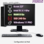 Générique PC i5 16Go 240Go SSD W11 WiFi + Ecran 22", Clavier + Souris