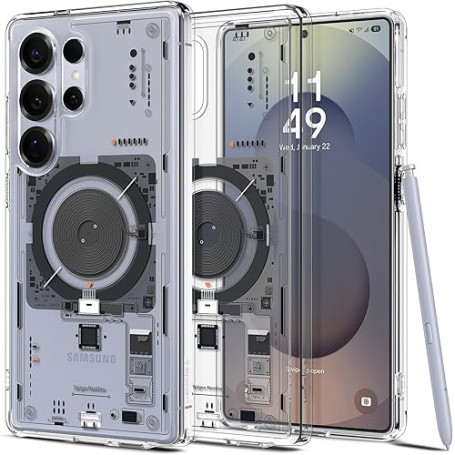 Spigen Ultra Hybrid MagFit Coque Compatible avec Samsung Galaxy S25 Ultra - Neo One