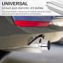 Silencieux, Silencieux Echappement Voiture en Acier Inoxydable de 305 mm avec Sortie D'air de 63 mm Echappement Voiture Universe