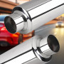 Silencieux, Silencieux Echappement Voiture en Acier Inoxydable de 305 mm avec Sortie D'air de 63 mm Echappement Voiture Universe