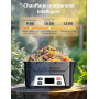 Docusvect Gamelle chauffante batterie, Lunch box chauffante rechargeable avec Chauffage Programmable, Chauffe plat électrique 1,