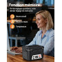 Docusvect Gamelle chauffante batterie, Lunch box chauffante rechargeable avec Chauffage Programmable, Chauffe plat électrique 1,
