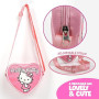 The Geeky Pop Sac enfant – Sac bandoulière avec fermeture zippée et sangle réglable pour fille
