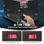 VEVOR Transformateur 220 V⇄110 V Convertisseur de Tension Élévateur Abaisseur 2000 W Transformateur de Puissance avec 2 Prises U