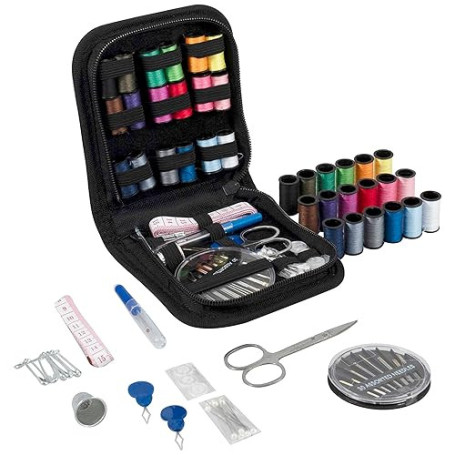 Trimits Kit de Couture Voyage - Trousse de Couture pour Adultes, DIY, Maison, Urgence, Réparation Boutons & Retouches Vêtements