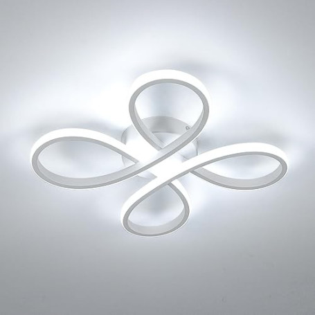 Comely Plafonnier LED Moderne, 30W 3400LM 30cm Lampe de Plafond, Luminaire Plafonnier LED pour Chambre salon, Salle à manger Cui
