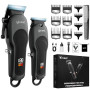 Yineel Tondeuse Cheveux Hommes Professionnelle, Kit Tondeuse Barbe et Cheveux sans Fil, Tondeuse Électrique avec Lame Céramique
