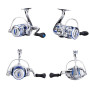 Diwa Spinning Moulinets de pêche pour Eau salée d'eau Douce 3000 4000 5000 6000 7000 Bobines Ultra Lisse Ultralight Puissant Tru