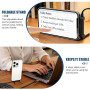 XAVURO Câble Chargeur USB-A vers Type-C 65W avec Support Invisible, Cordon de Charge Rapide Plat et Tressé 1.5M, Accessoire Télé