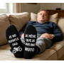 Merclix Chaussettes Homme 43-46 Rigolote Idee Cadeau Homme Papa Papy Ado Garcon Original Utile Cadeau Noel Anniversaire Fete des