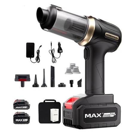 Aspirateur voiture puissant moteur 120W maison bureau mini aspirateur nettoyage intérieur voiture chargeur secteur+câble allume