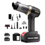 Aspirateur voiture puissant moteur 120W maison bureau mini aspirateur nettoyage intérieur voiture chargeur secteur+câble allume