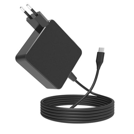Chargeur 65W USB C Ordinateur Portable pour ASUS Zenbook Chromebook, HP EliteBook x360, Lenovo Thinkpad,Huawei Matebook,Dell, Ac