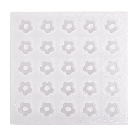 JDIEOQA Moule En Silicone Avec Pendentif En Forme Fleur En Résine Époxy, Porte-clés, Bijoux Pour Bagages, Sacs, Accessoires Coll