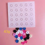 JDIEOQA Moule En Silicone Avec Pendentif En Forme Fleur En Résine Époxy, Porte-clés, Bijoux Pour Bagages, Sacs, Accessoires Coll