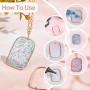 CHGCRAFT 48Pcs 2 Style Alliage Dos Ouvert Lunette Pendentifs Boucle d'Oreille Creuse Cadre Charme Résine Epoxy Charme pour DIY R