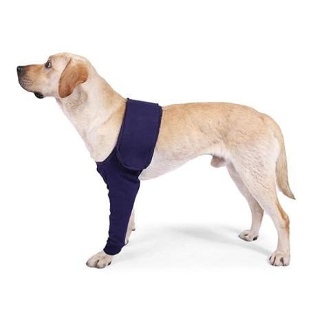 Manchon de Protection Anti-Léchage pour Chiens, Manchons de Récupération Chirurgicale pour Chien, pour Blessure à la Jambe Antér