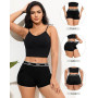 Levao Boxer Femme Coton Culotte Femme Coton Shorty Shorts Caleçons Femmes Anti Frottement sous Vetements Confortable Respirant P