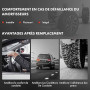 Frankberg 2x Amortisseur à gaz Avant Gauche Droite 563mm Pression de gaz Compatible avec ASX GAW 4008 C4 Aircross ASX Van GAW Re