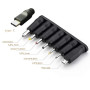 Aukru 8 en 1 Chargeur USB 5V2A Universel Adaptateur Secteur avec 8 Embouts Connecteur à d'écoupage pour différents appareils -No