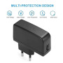 Aukru 8 en 1 Chargeur USB 5V2A Universel Adaptateur Secteur avec 8 Embouts Connecteur à d'écoupage pour différents appareils -No