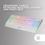 Mars Gaming MCP124PRO, Français, Combo Gaming 4en1, Clavier RGB H-Mech avec Repose-Poignets, Souris RGB 3200DPI et Switches HUAN